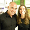 Matthew Quick with Department Secretary Nicole Kline